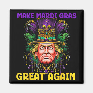 Íman Mardi Gras Trump 2025 Engraçado Torne Excelente Ma