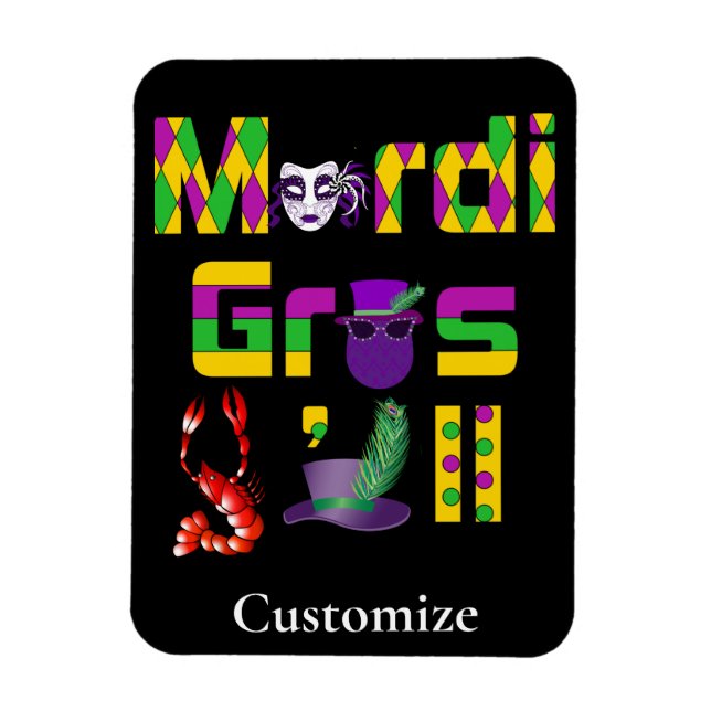 Íman Mardi Gras Y'all Thunder_Cove (Vertical)