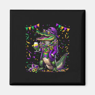 Íman Mardigator Mardi Gras Alligator Costume Men