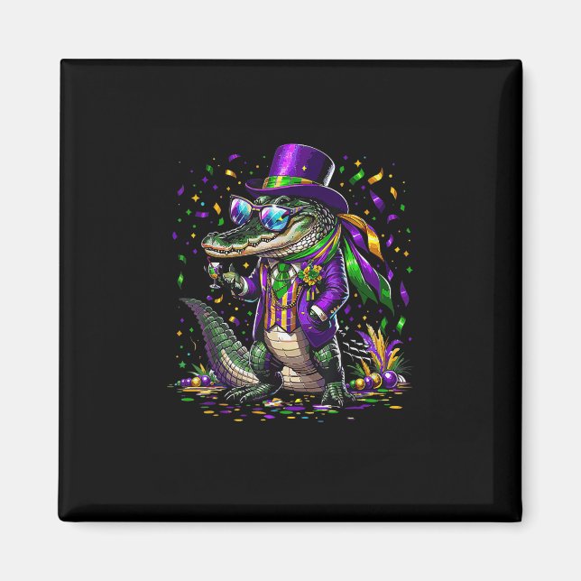 Íman Mardigator Mardi Gras Jacaré  (Frente)