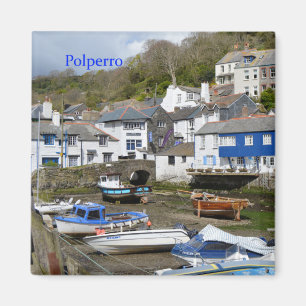 Íman Maré baixa de Polperro Cornualha Inglaterra