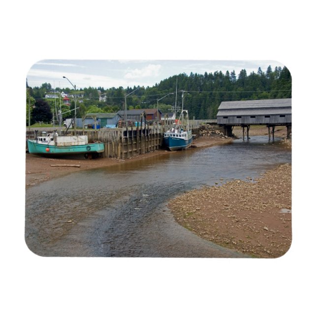 Íman Maré baixa na Baía de Fundy em St. Martins, New (Horizontal)