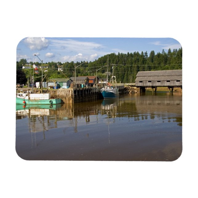 Íman Maré média na Baía de Fundy em St. Martins, New (Horizontal)