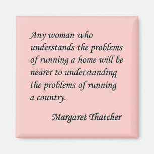 Íman Margaret Thatcher "que funciona botão das citaç
