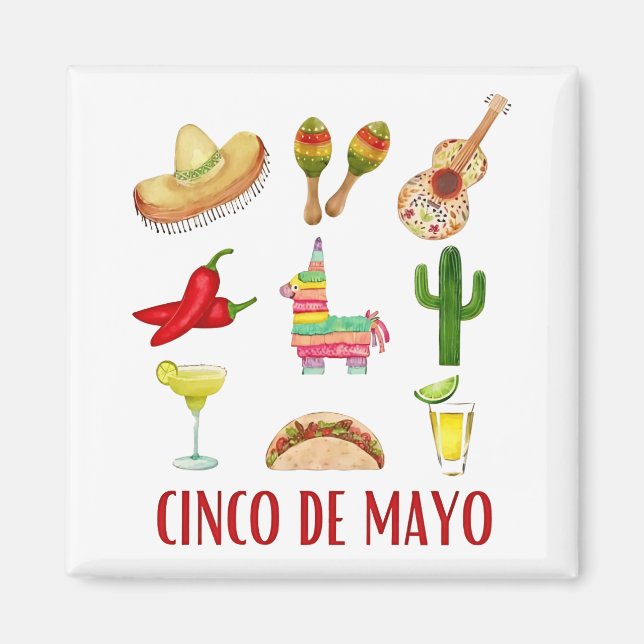 Íman Margarita E Arco Coquette Cinco De Mayo (Frente)