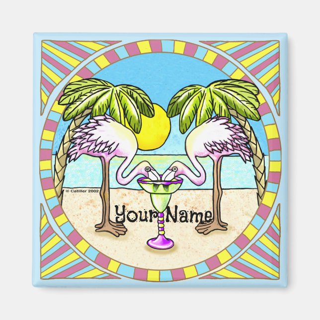 Íman Margarita Flamingo (Frente)