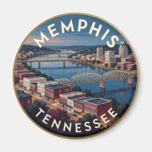 Íman Margem do rio no centro de Memphis Tennessee