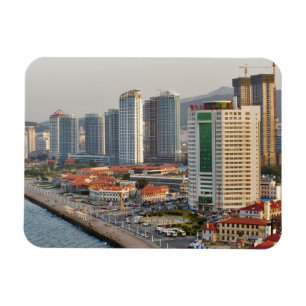 Íman Marginal com a silhueta da cidade de Yantai, Shand