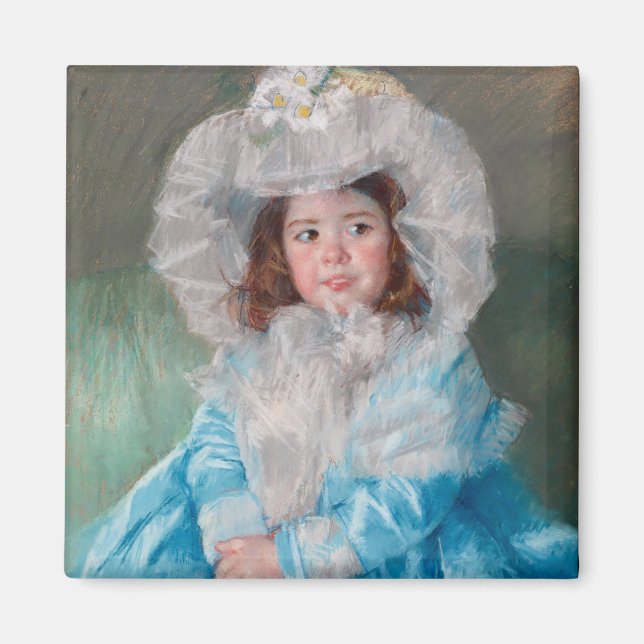 Íman Margot em azul | Mary Cassatt (Frente)
