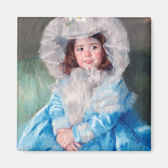 Íman Margot em azul, Mary Cassatt (Frente)