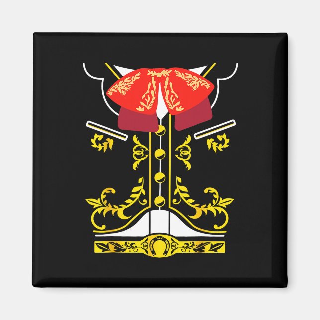Íman Mariachi Tee Charro Cinco De Mayo Hallowee (Frente)