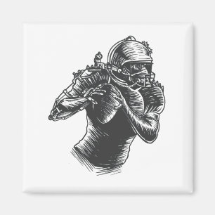 Íman Marido de Arte Steampunk Quarterback