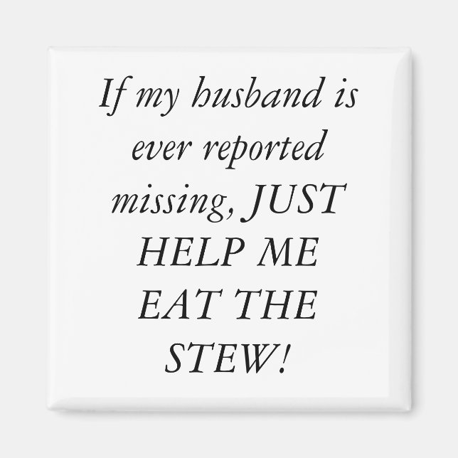 Íman marido ensopado de cozinha (Frente)