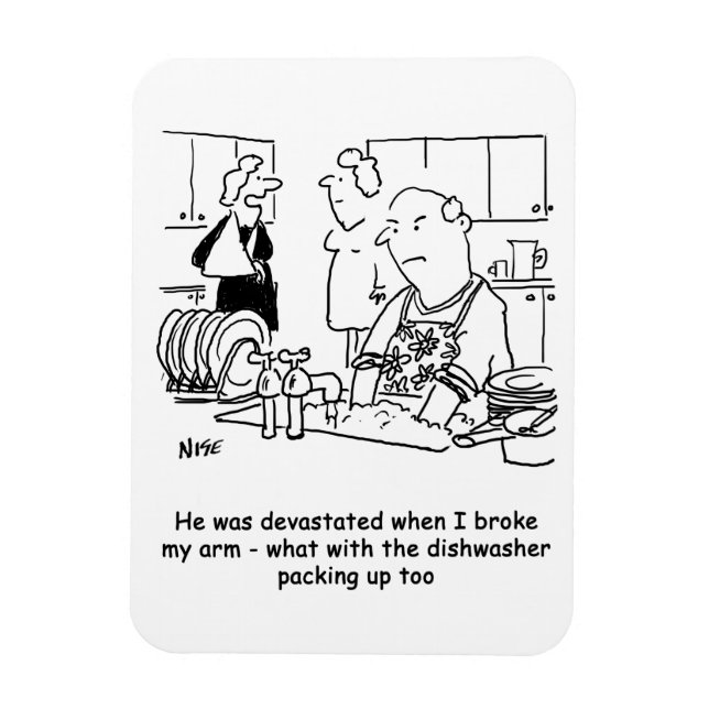 Íman Marido lavando a louça (Vertical)