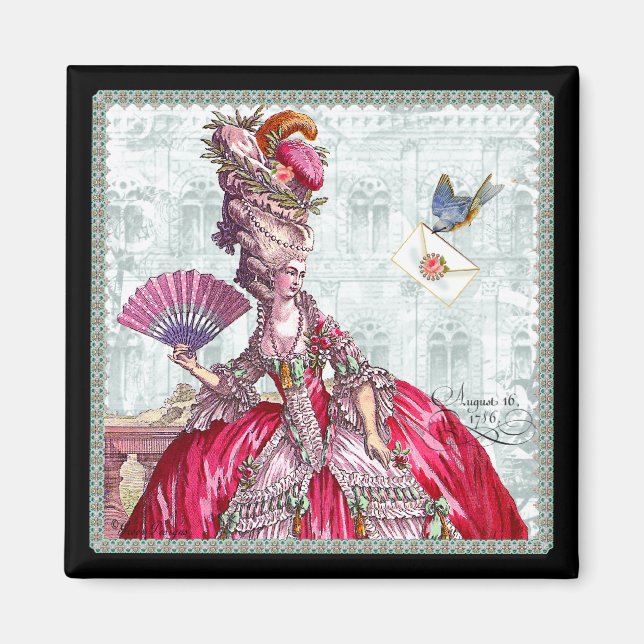 Íman Marie Antoinette & Bluebird (Frente)
