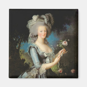 Íman Marie Antoinette com um rosa, 1783