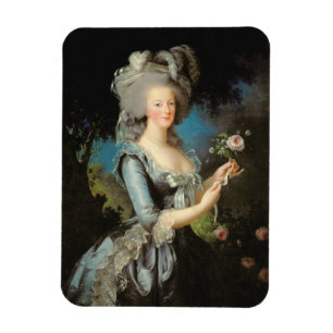 Íman Marie Antoinette com um rosa, 1783