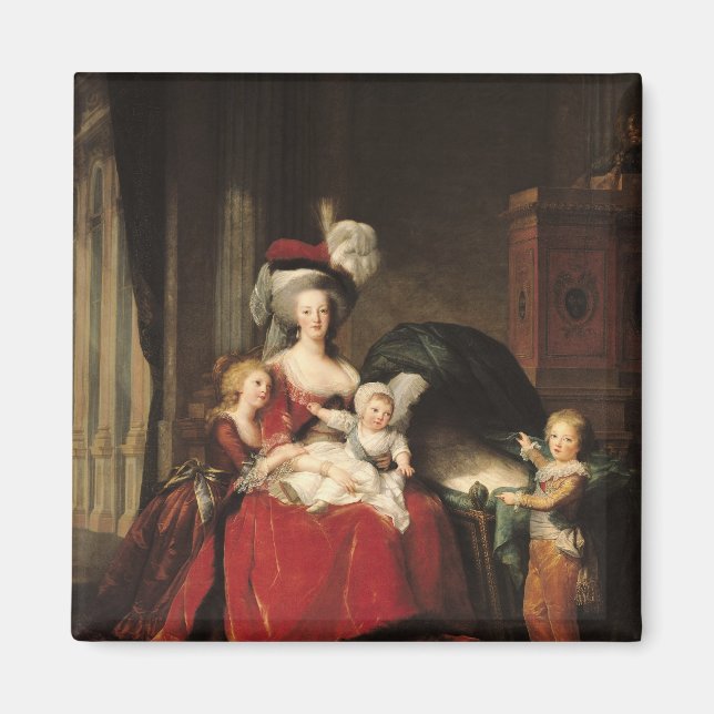 Íman Marie-Antoinette e seus filhos, 1787 (Frente)