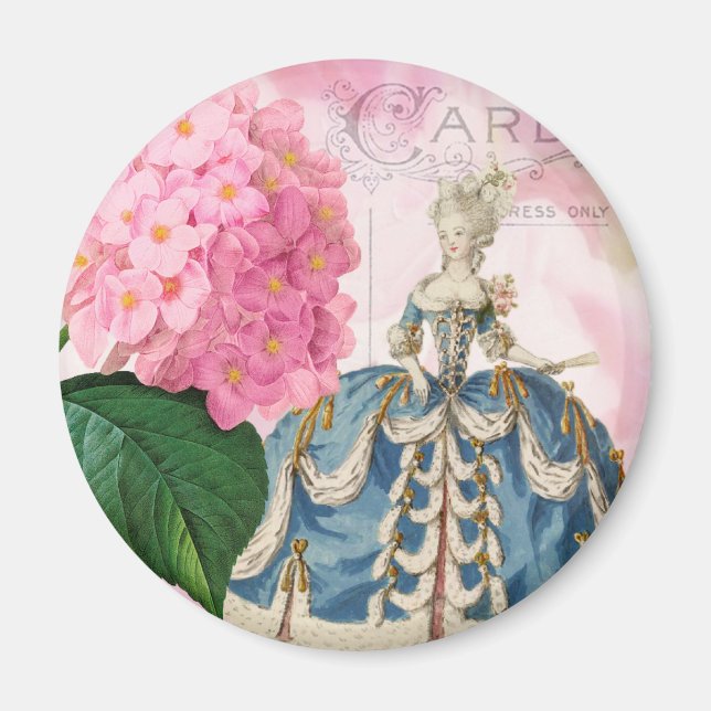 Íman Marie Antoinette Round Magnet (Frente)