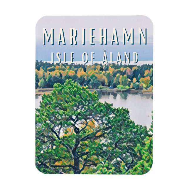 Íman Mariehamn, la ville des îles Åland (Vertical)