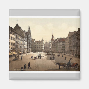 Íman Marienplatz, Munich, Baviera, Alemanha magnífica