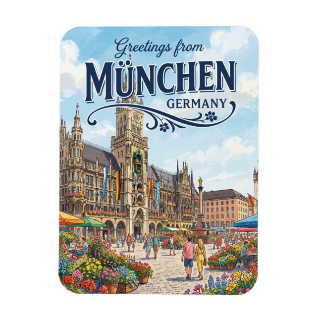 Íman Marienplatz, Munique Alemanha (Vertical)