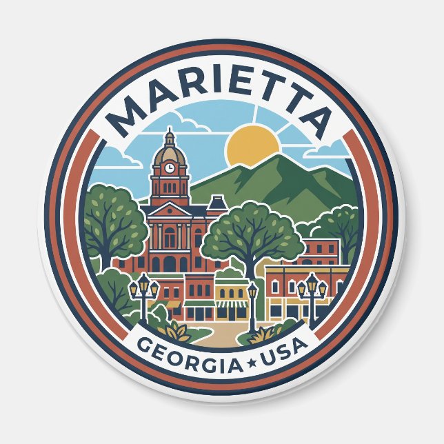 Íman Marietta EUA (Frente)