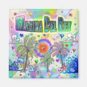 Íman Marina Del Rey Deep Dream Magnet