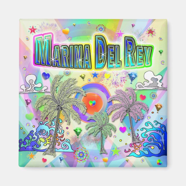 Íman Marina Del Rey Deep Dream Magnet (Frente)