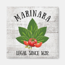 Íman Marinara Legal Desde 1692 Basil Deixa Tomates