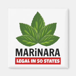 Íman Marinara Legal em 50 Estados Folhas de Basil