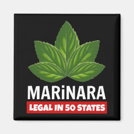 Íman Marinara Legal em 50 Estados Folhas de Basil
