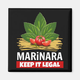 Íman Marinara mantem-no os espaguetes legais dos