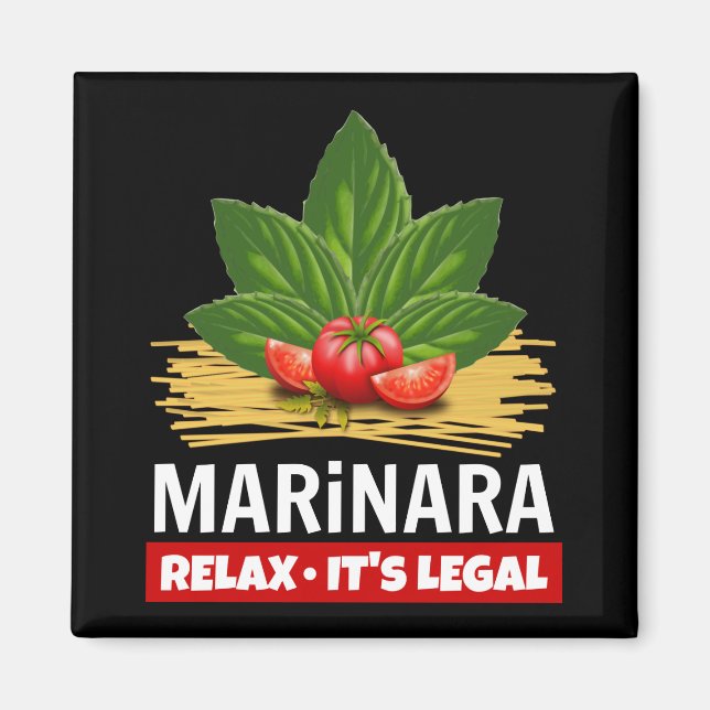 Íman Marinara Relaxa É Base Jurídica Tomates Espaguete (Frente)