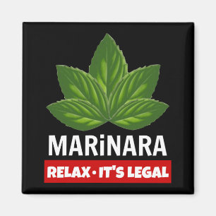 Íman Marinara relaxa-o é humor legal da comida das
