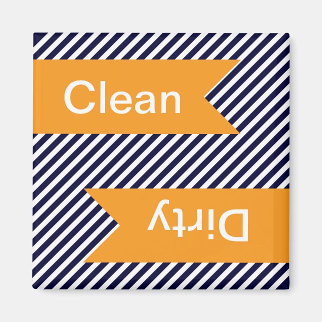 Íman Marinho Azul Limpo com Banhas - Lâminas Sujas (Frente)