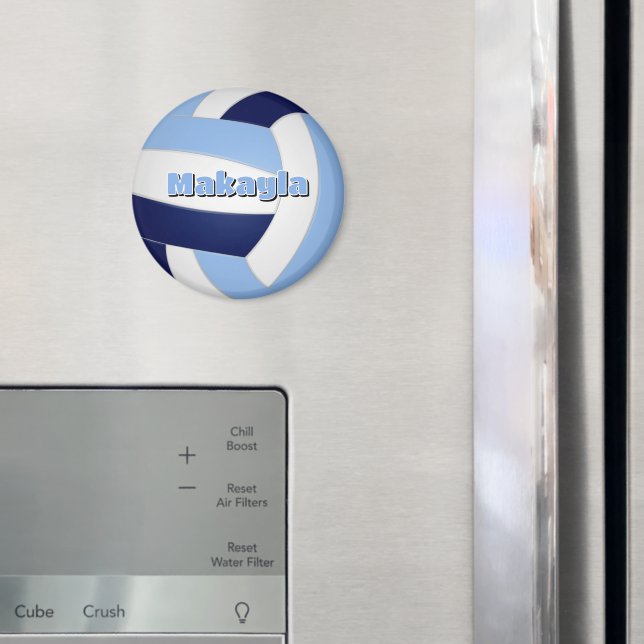 Íman marinho azul lt aniversário de criança de voleibol (In Situ (Fridge))