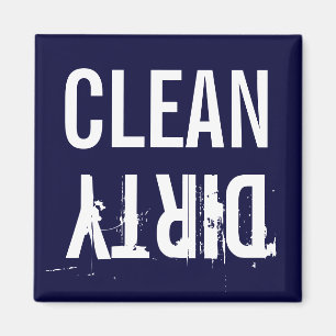 Íman Marinho Blue Clean Dishwasher Kitchen Magnet