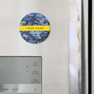 Íman Marinho Camuflagem Azul Seu nome Personaliza