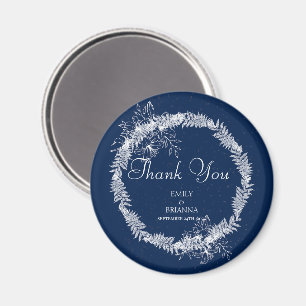 Íman Marinho Elegante clássico Casamento azul
