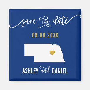 Íman Marinho Nebraska Wedding Salvar o Mapa de Data