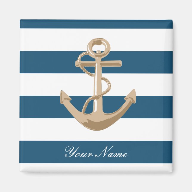 Íman Marítimo e Náutico com Âncora - Magnet (Frente)