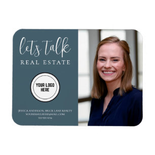 Íman Marketing Imobiliário Azul Profissional