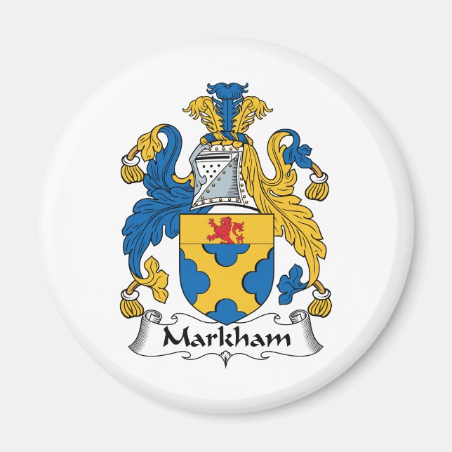 Íman Markham Family Crest (Frente)