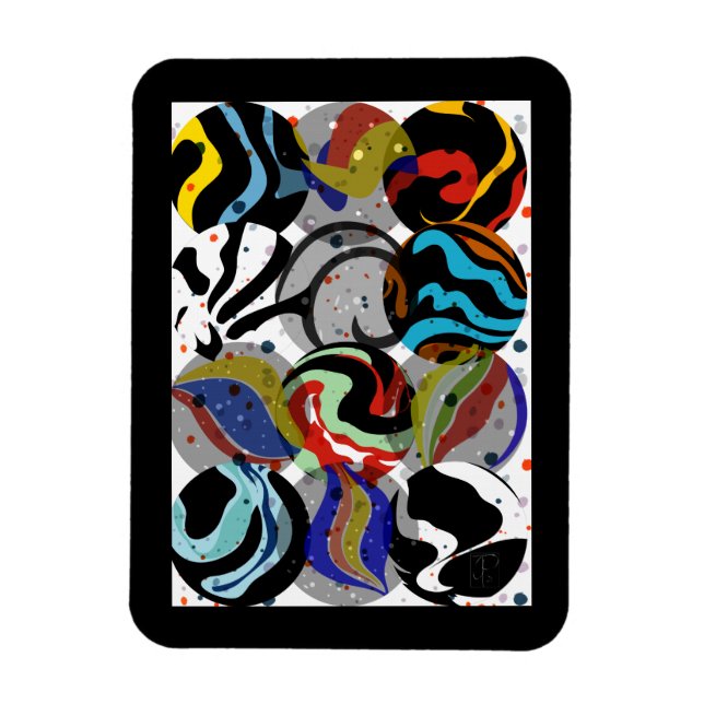 Íman Mármaco Preto (Vertical)