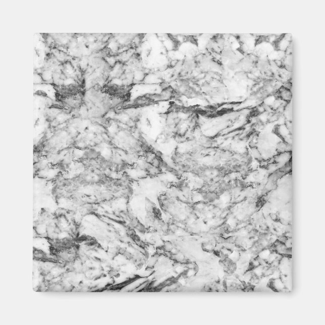 Íman Mármore branco da cinza Elegante (Frente)