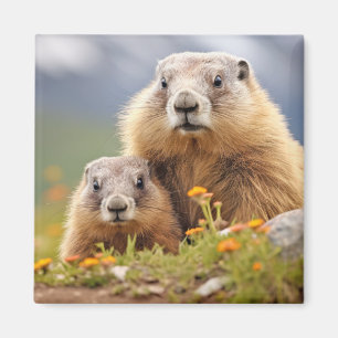 Íman Marmot Animal Wilderness Beauty Freedom Love
