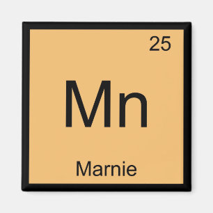 Íman Marnie Nome Química Elemento Tabela Periódica