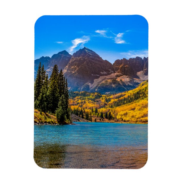 Íman Maroon Bells em Aspen, Colorado (Vertical)
