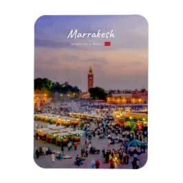 Íman Marrakesh, Marrocos - Praça Jemaa el Fnaa Arredond